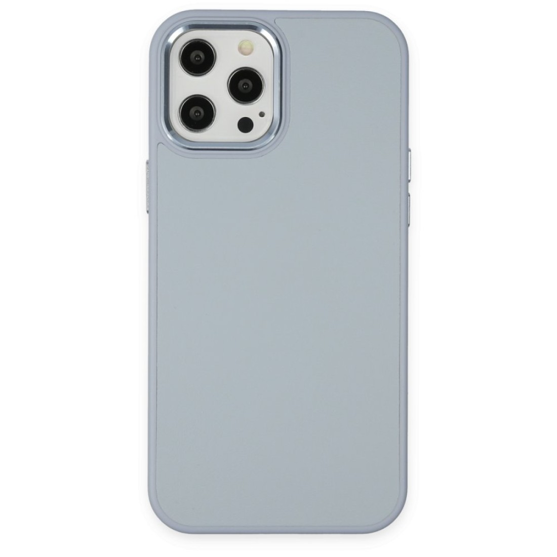  iPhone 12 Pro Kılıf Asya Deri Silikon - Sierra Blue