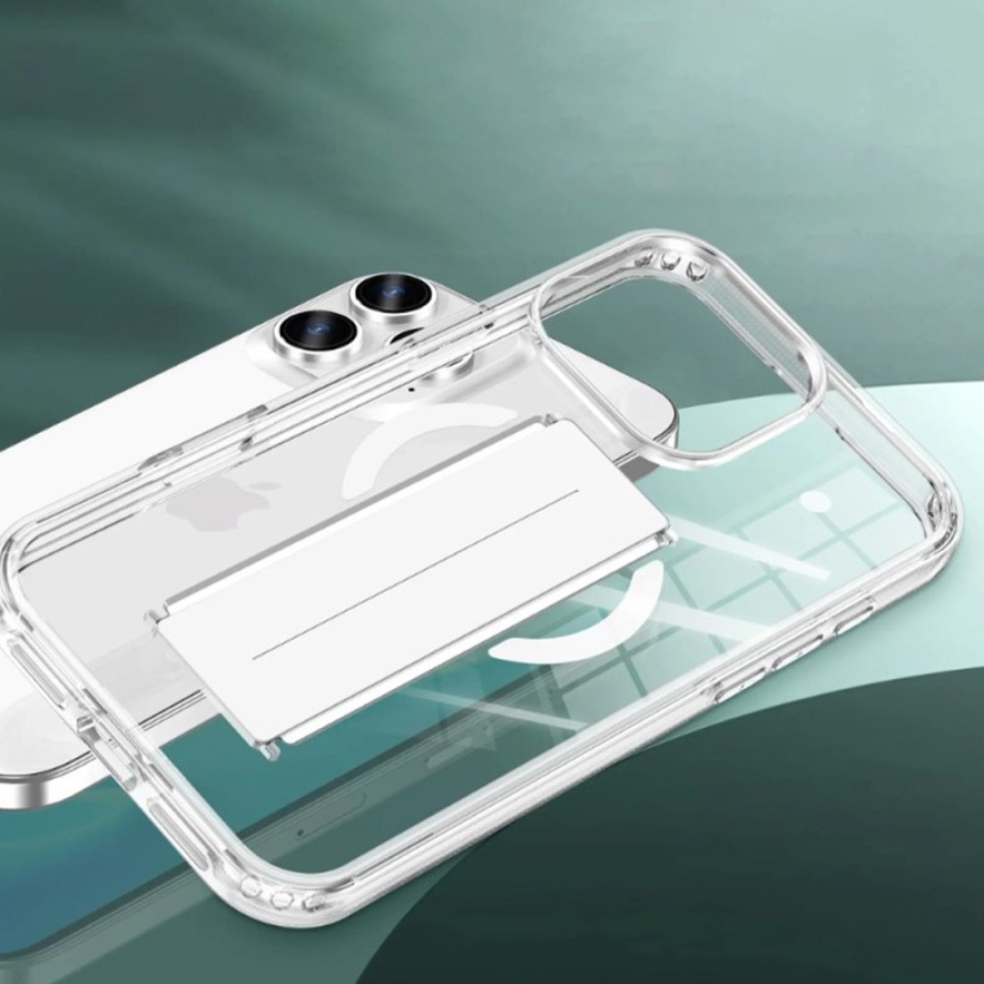 Joko iPhone 16 Pro Max Kılıf Alfa Magsafe Standlı Kapak - Şeffaf Joko iPhone 16 Pro Max Kılıf Alfa Magsafe Standlı Kapak - Şeffaf