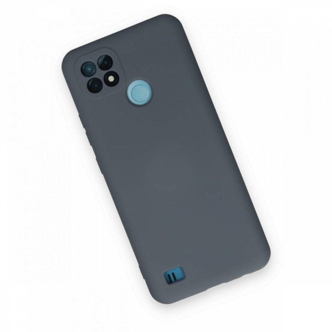  Realme C21 Kılıf Nano içi Kadife Silikon - Gri