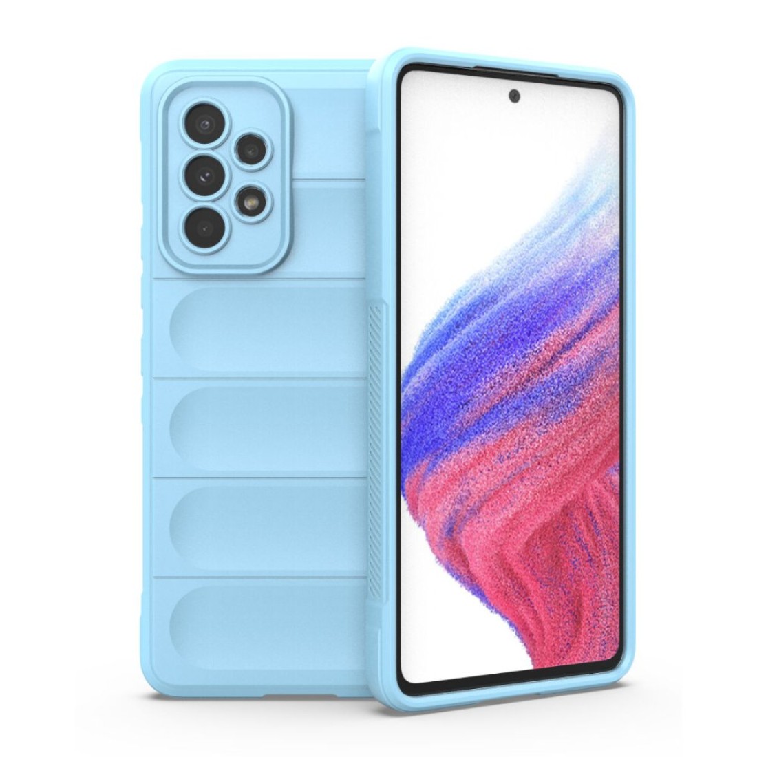  Samsung Galaxy A73 5G Kılıf Optimum Silikon - Sky Blue