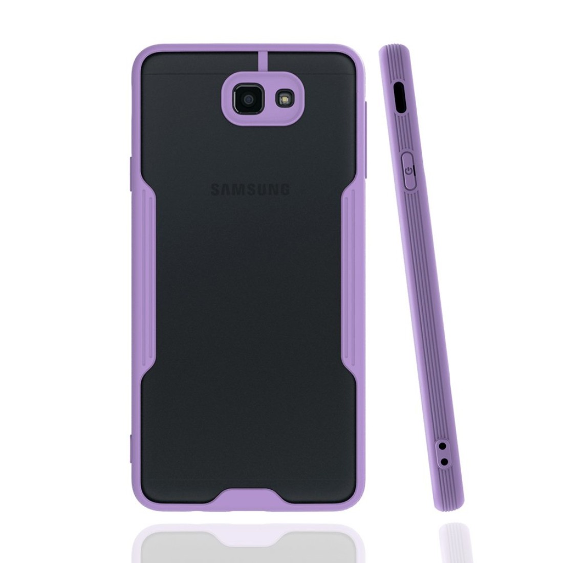  Samsung Galaxy J7 Prime Kılıf Platin Silikon - Lila