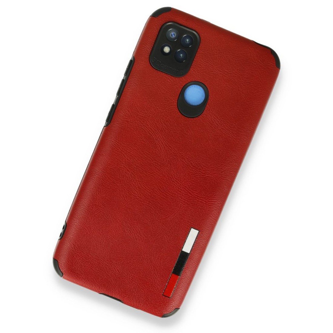  Xiaomi Redmi 9C Kılıf Loop Deri Silikon - Kırmızı
