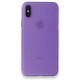 iPhone XS Max Kılıf PP Ultra İnce Kapak - Mor iPhone XS Max Kılıf PP Ultra İnce Kapak - Mor