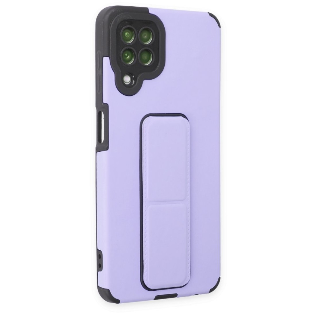  Samsung Galaxy M32 Kılıf Mega Standlı Silikon - Lila