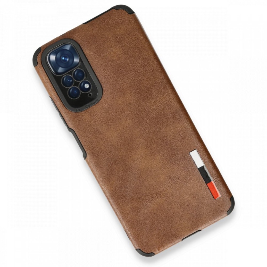  Xiaomi Redmi Note 11 Kılıf Loop Deri Silikon - Kahverengi