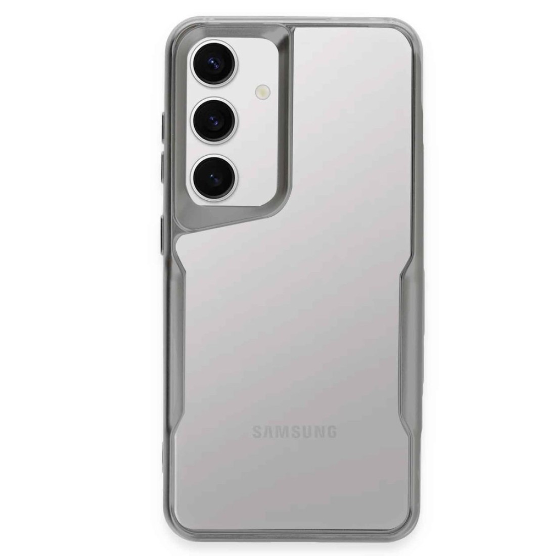  Samsung Galaxy A15 4G Kılıf Boyi Silikon Kapak - Gümüş