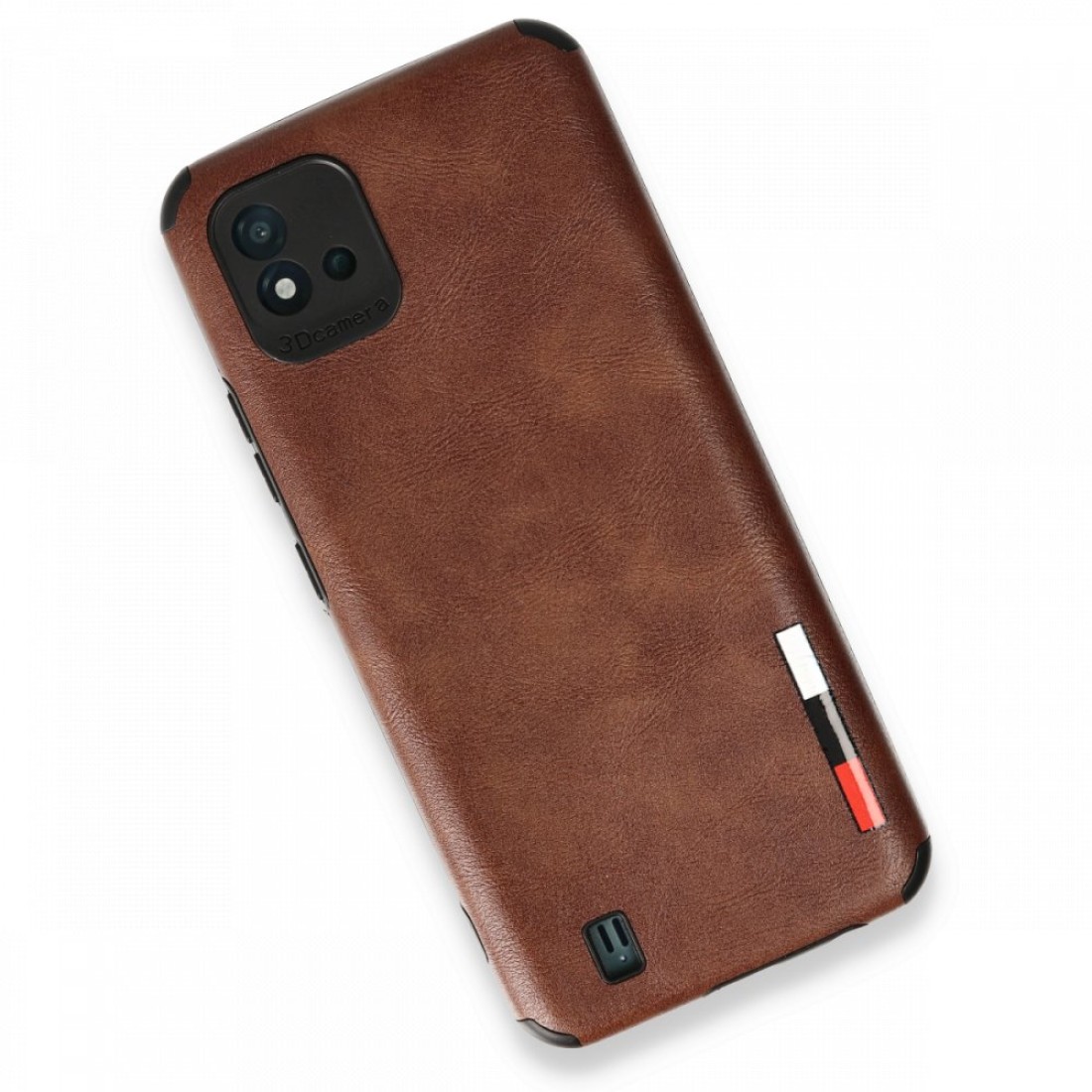  Realme C11 2021 Kılıf Loop Deri Silikon - Kahverengi