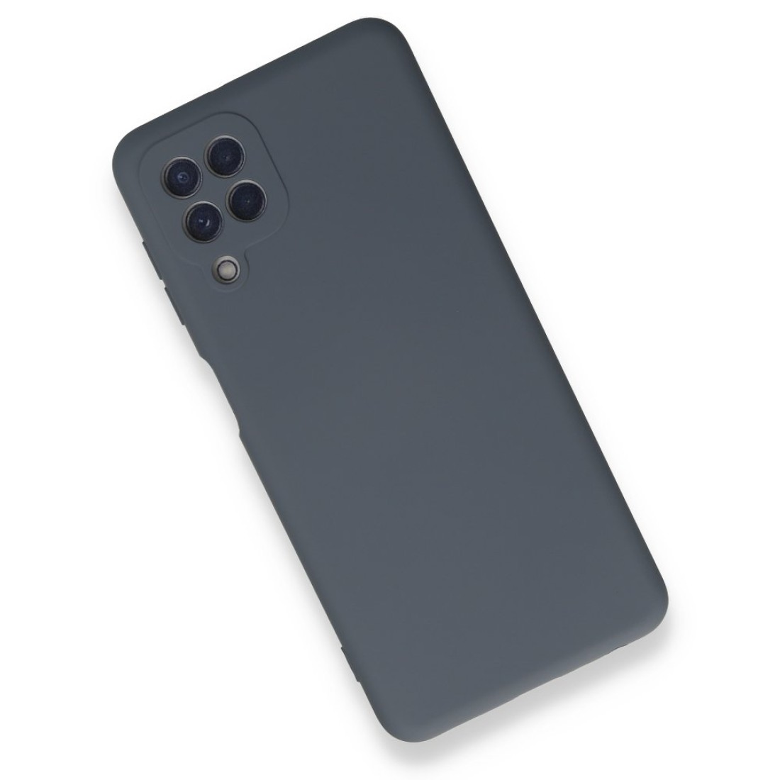  Samsung Galaxy M32 Kılıf Nano içi Kadife Silikon - Gri