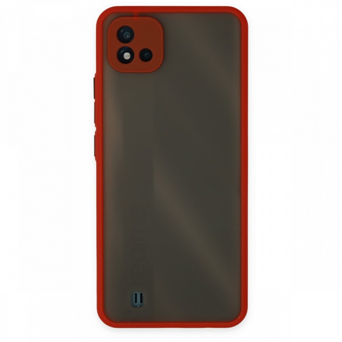 Realme C11 2021 Kılıf Montreal Silikon Kapak - Kırmızı