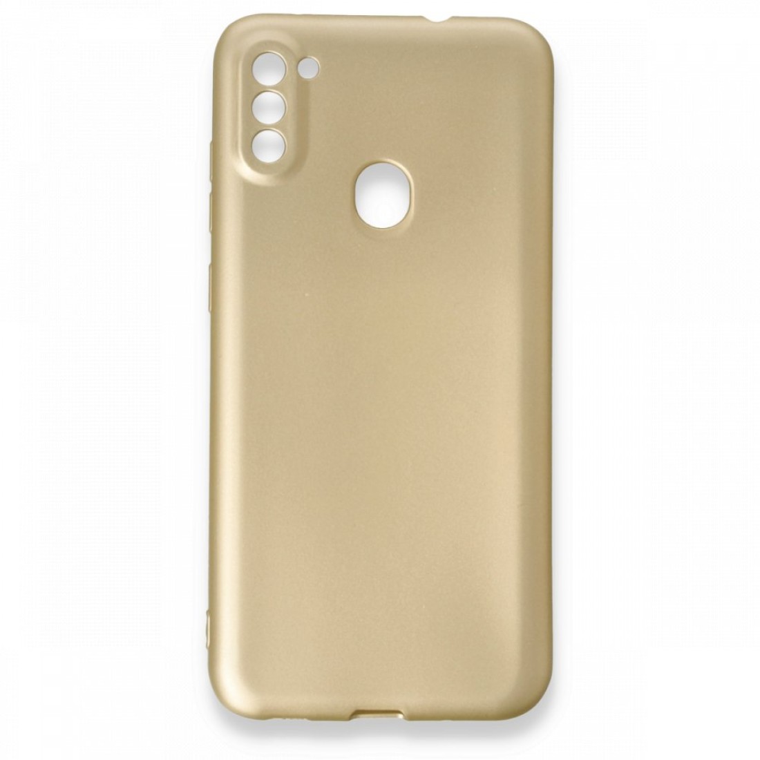  Samsung Galaxy M11 Kılıf First Silikon - Gold