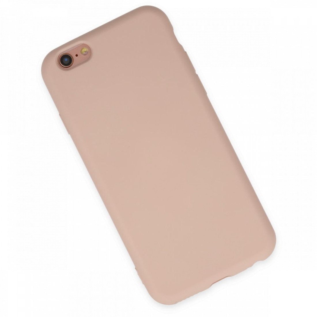  iPhone 6 Kılıf Nano içi Kadife Silikon - Pudra