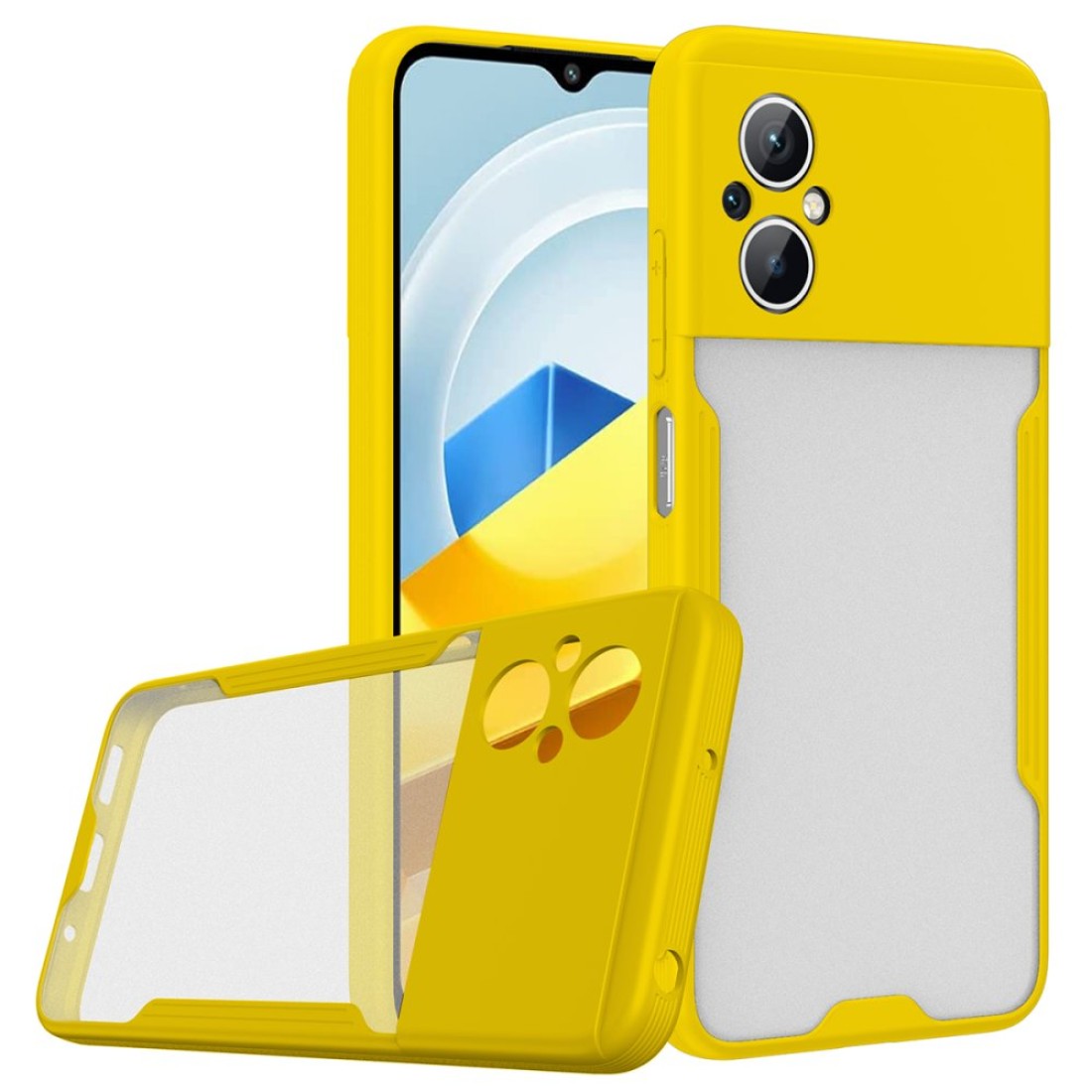  Xiaomi Poco M5 Kılıf Platin Silikon - Sarı
