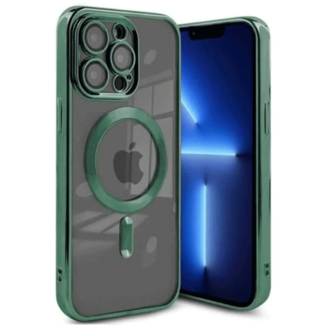  iPhone 15 Pro Max Kılıf Kross Magneticsafe Kapak - Koyu Yeşil