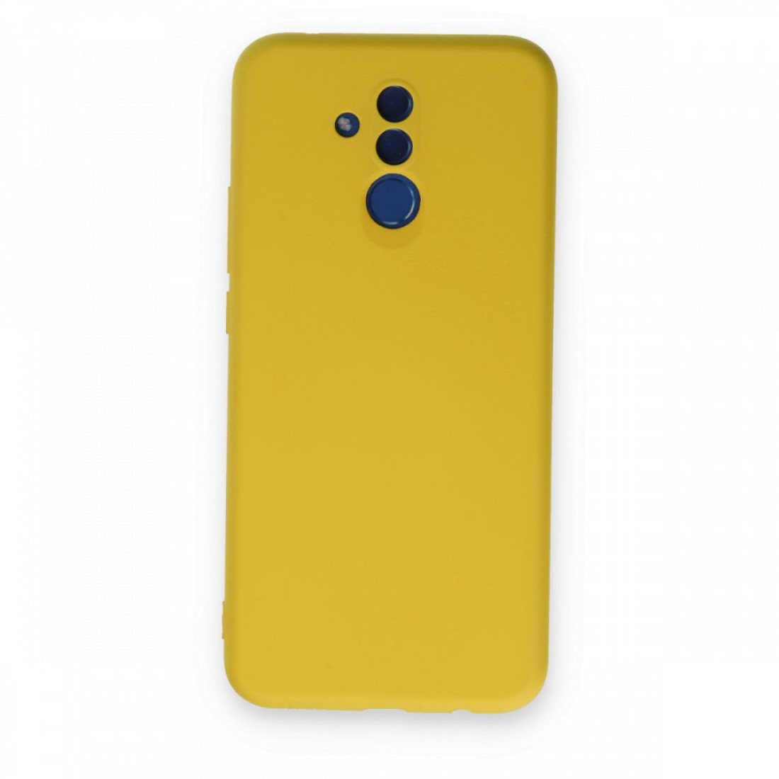  Huawei Mate 20 Lite Kılıf Nano içi Kadife Silikon - Sarı