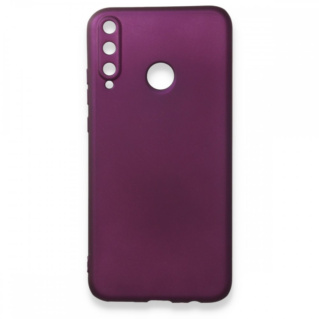  Huawei P40 Lite E Kılıf First Silikon - Mürdüm