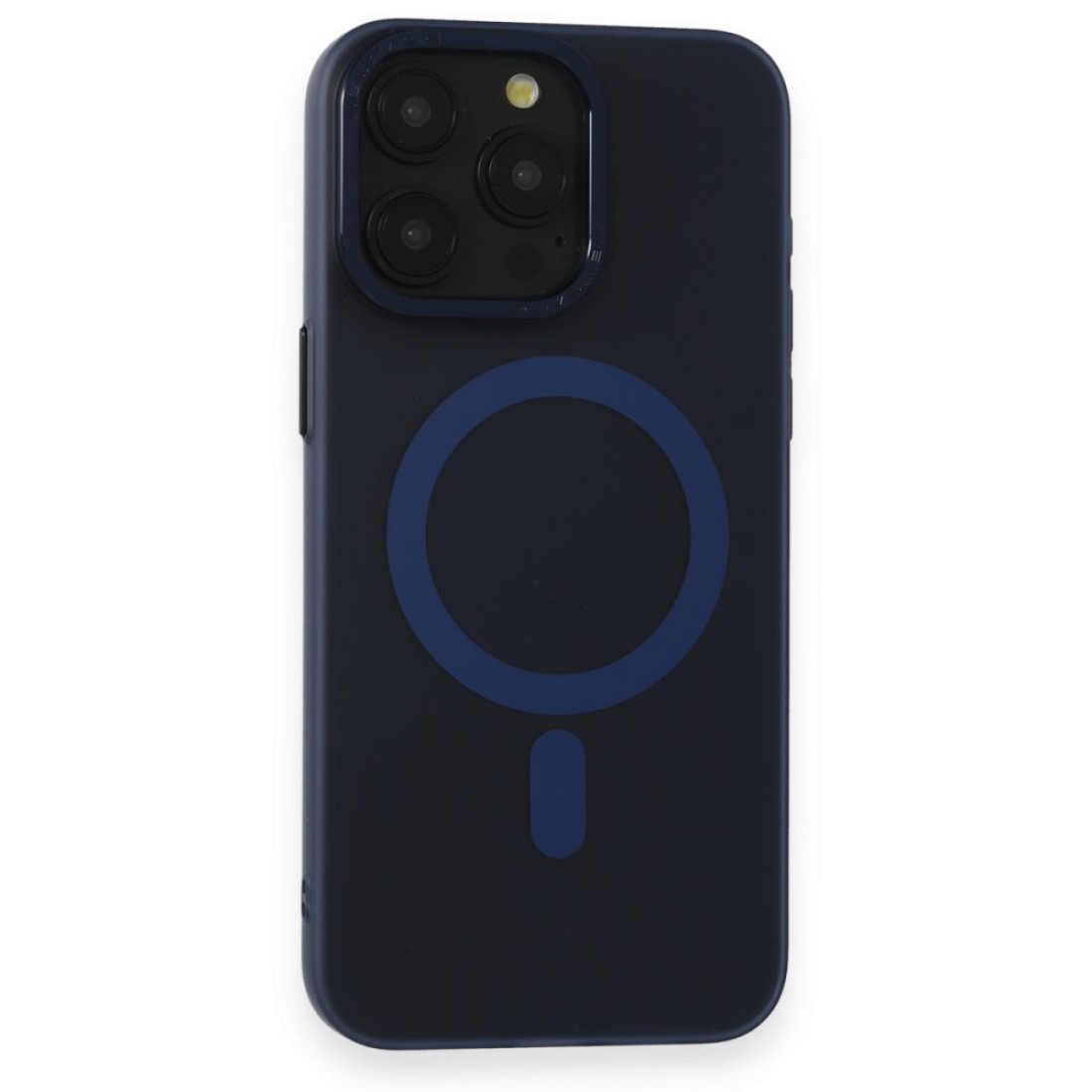  iPhone 15 Pro Max Kılıf Lodos Magneticsafe Mat Kapak - Mavi