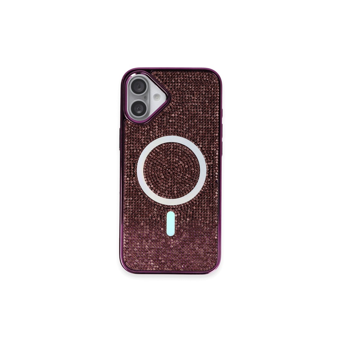 iPhone 16 Plus Kılıf Diamond Magsafe Kapak - Derin Mor iPhone 16 Plus Kılıf Diamond Magsafe Kapak - Derin Mor
