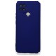  Oppo A15 Kılıf Nano içi Kadife Silikon - Lacivert
