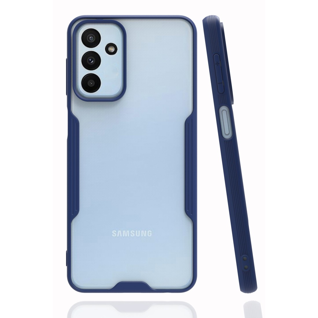  Samsung Galaxy M13 Kılıf Platin Silikon - Lacivert