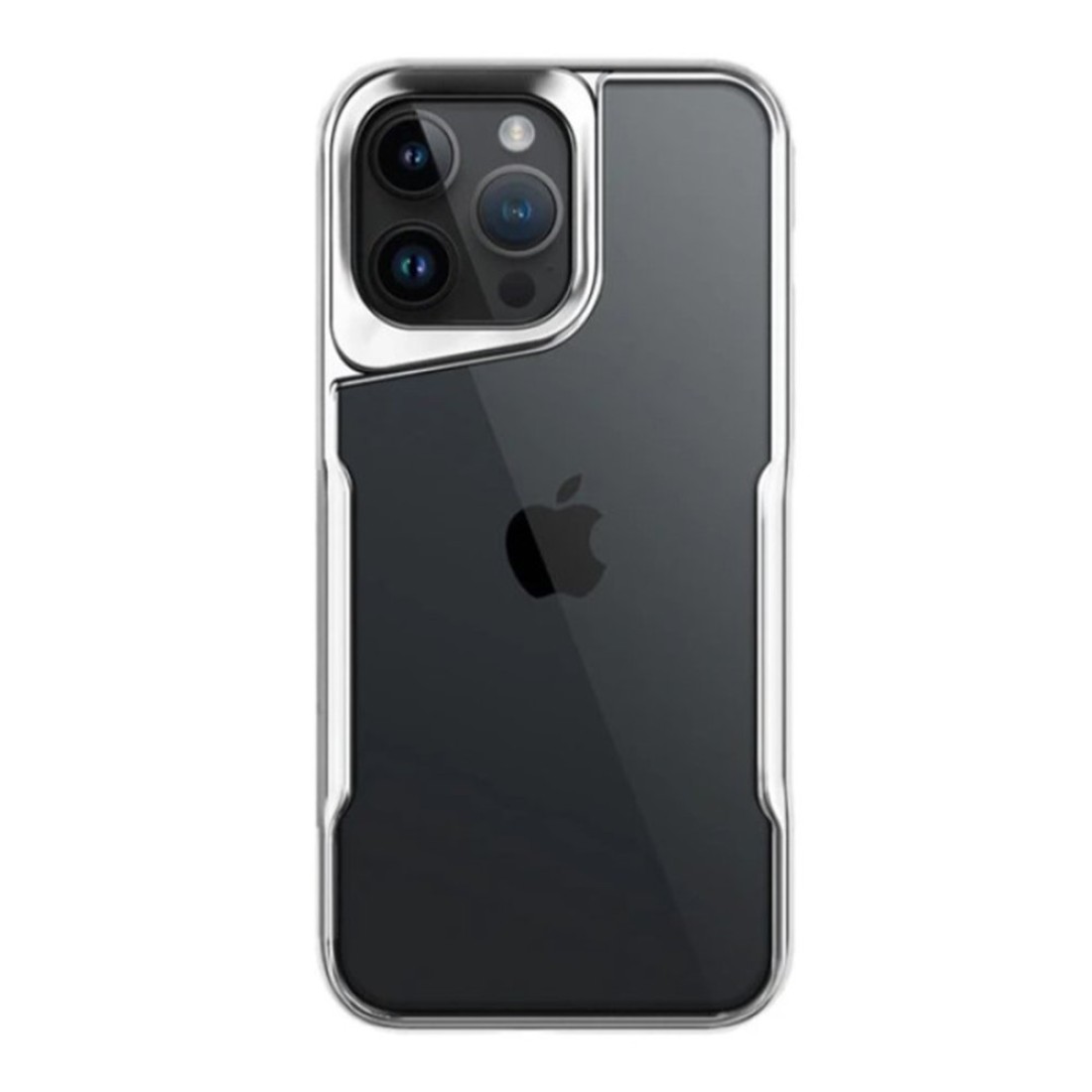  iPhone 16 Pro Kılıf Boyi Silikon Kapak - Gümüş