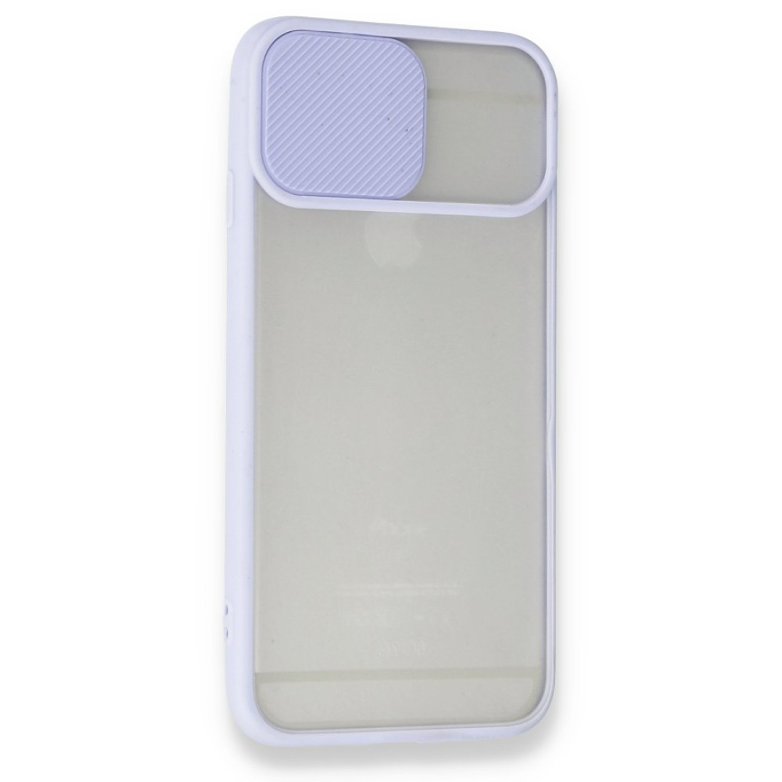  iPhone 6 Kılıf Palm Buzlu Kamera Sürgülü Silikon - Lila