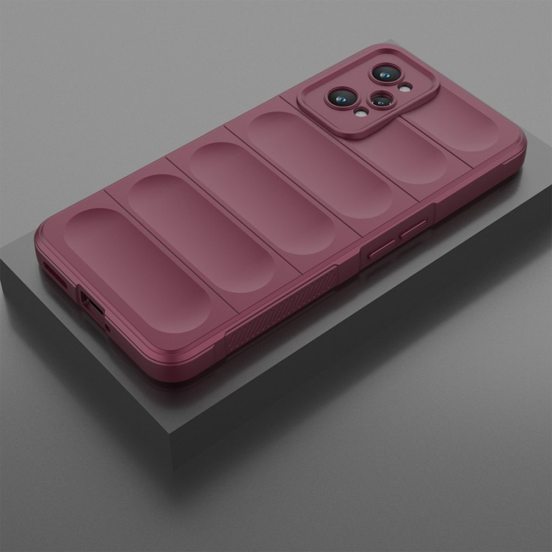  Realme GT2 5G Kılıf Optimum Silikon - Bordo