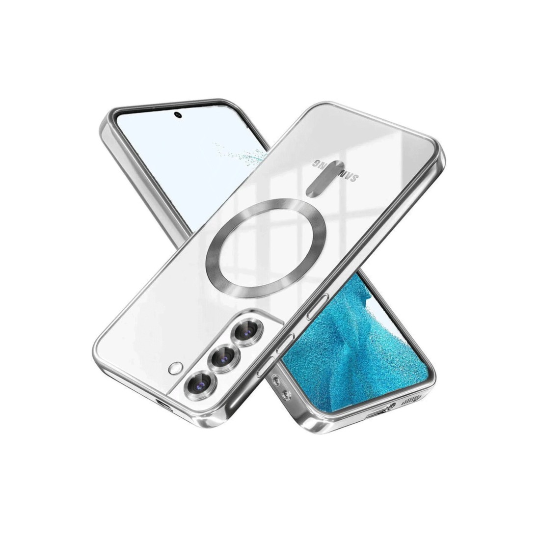  Samsung Galaxy S22 Kılıf Kross Magneticsafe Kapak - Titan Gri