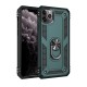  iPhone 11 Pro Kılıf Sofya Yüzüklü Silikon Kapak - Yeşil