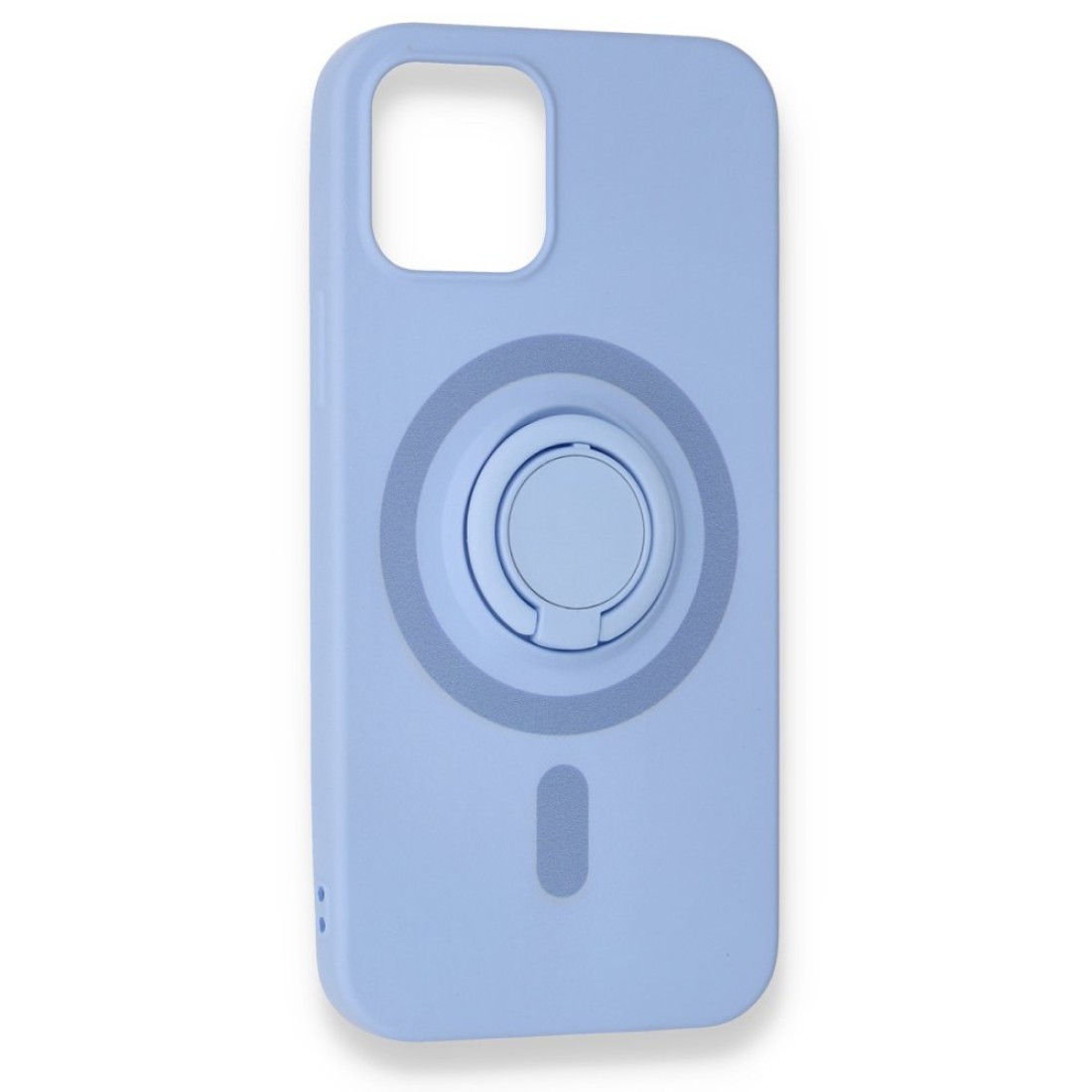  iPhone 12 Mini Kılıf Viktor Yüzüklü Silikon - Lila