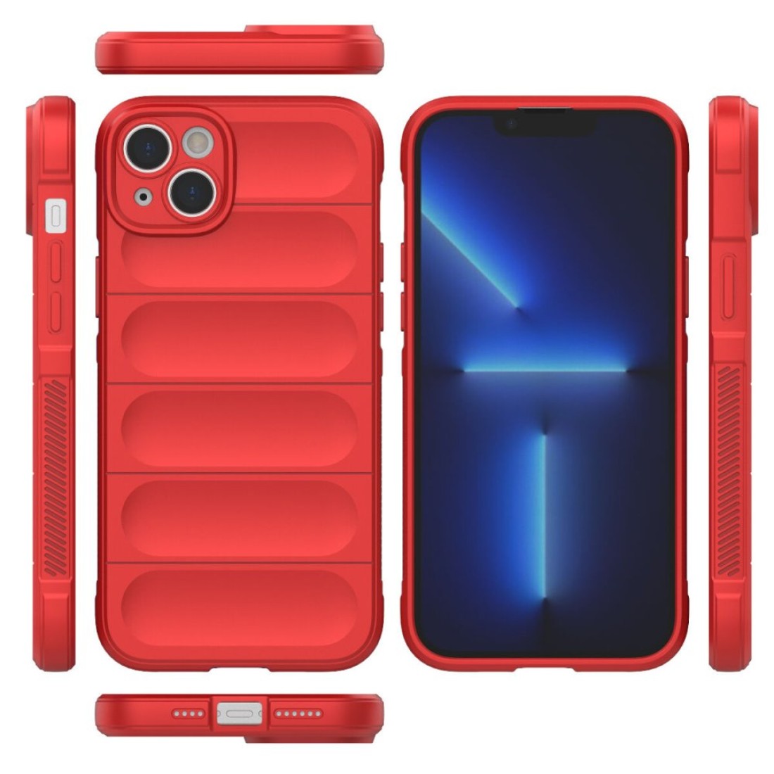  iPhone 15 Kılıf Optimum Silikon - Kırmızı
