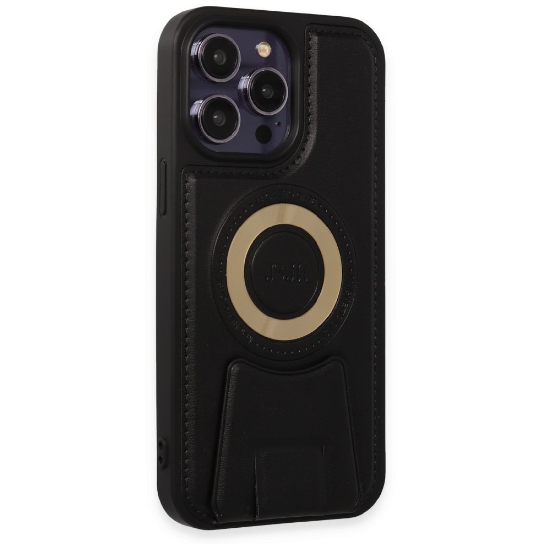 iPhone 14 Pro Kılıf Merkür Magneticsafe Standlı Kapak - Siyah iPhone 14 Pro Kılıf Merkür Magneticsafe Standlı Kapak - Siyah