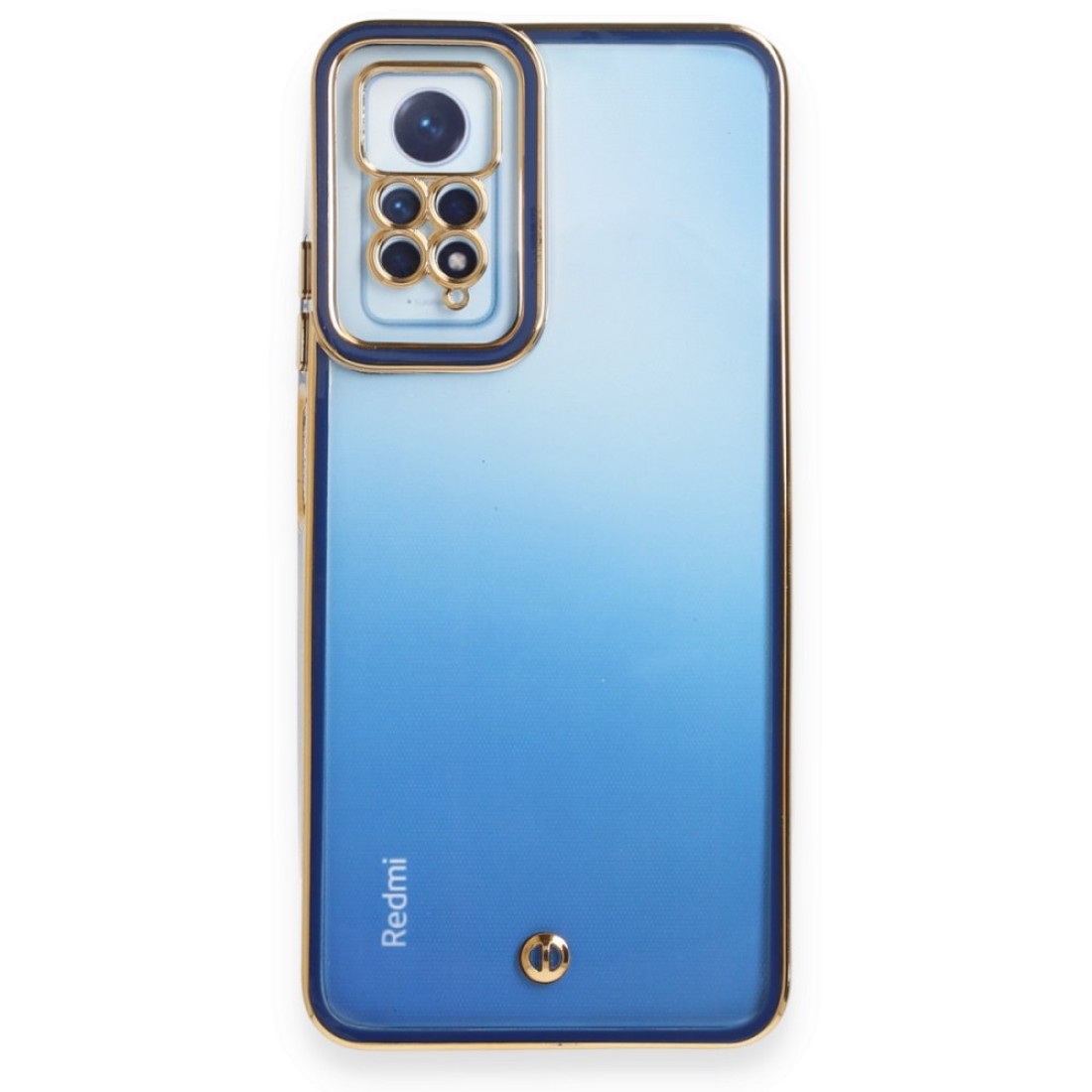  Xiaomi Redmi Note 12 Pro 4G Kılıf Liva Lens Silikon - Mavi