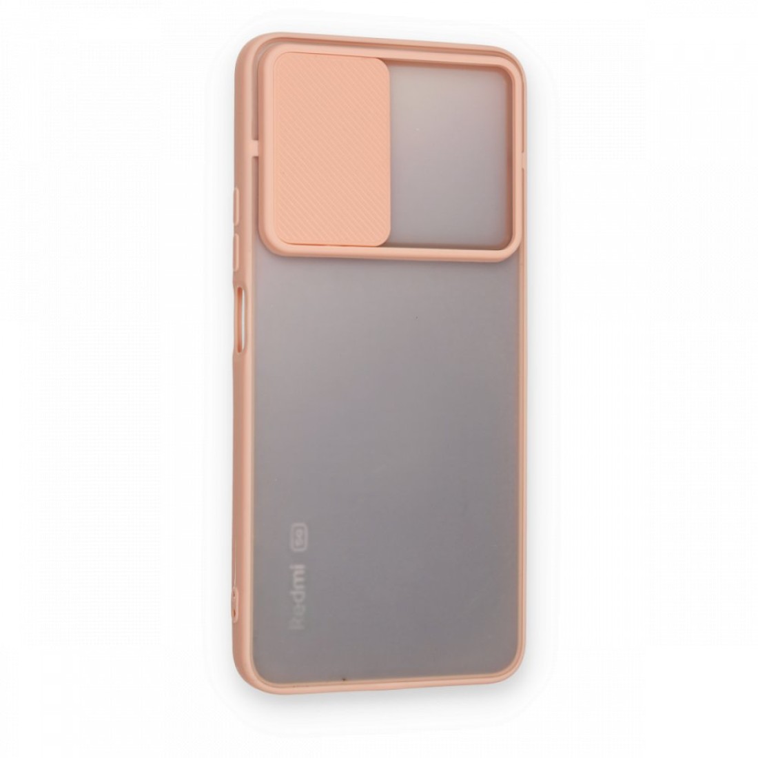  Xiaomi Redmi Note 11T Kılıf Palm Buzlu Kamera Sürgülü Silikon - Pembe