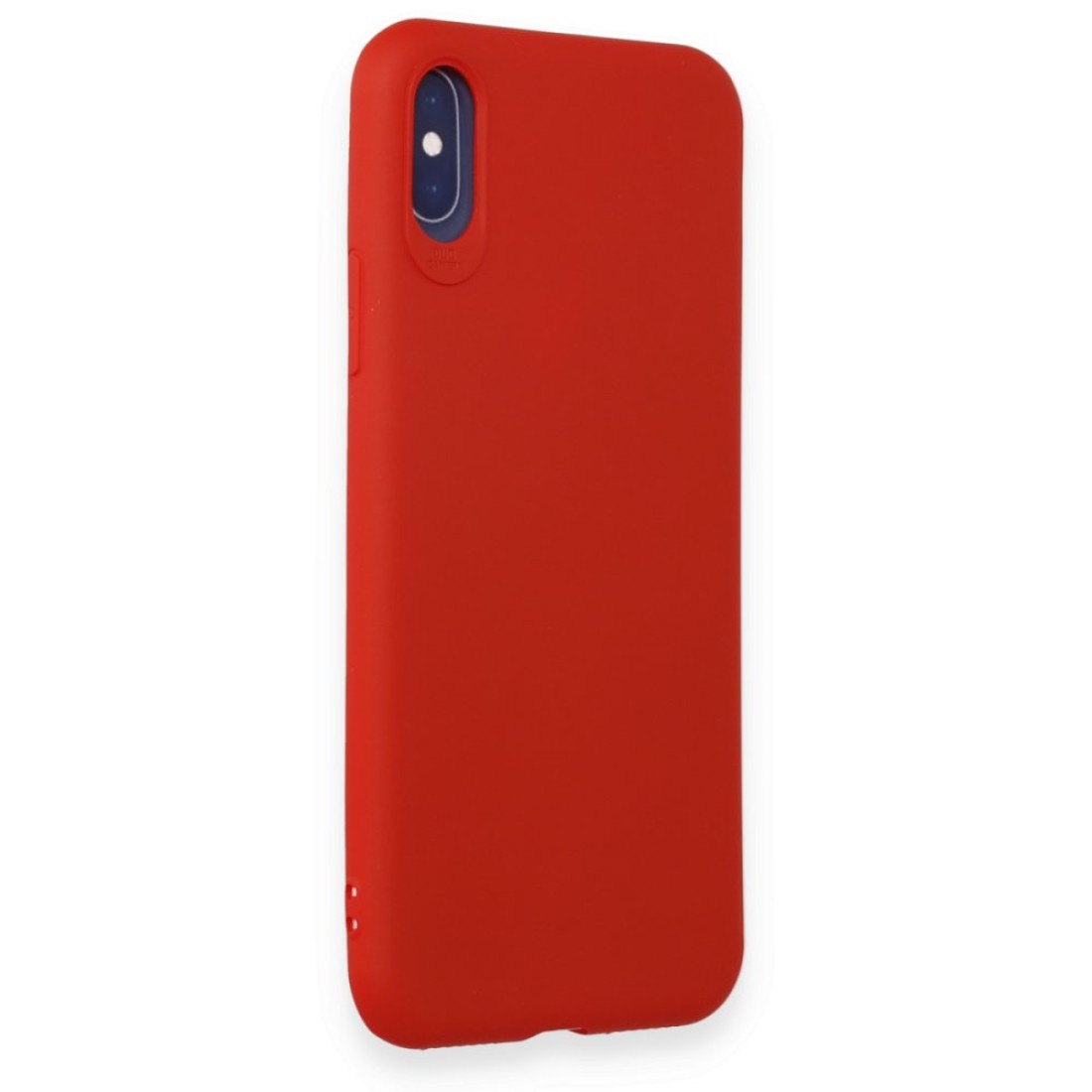  iPhone XS Kılıf First Silikon - Kırmızı
