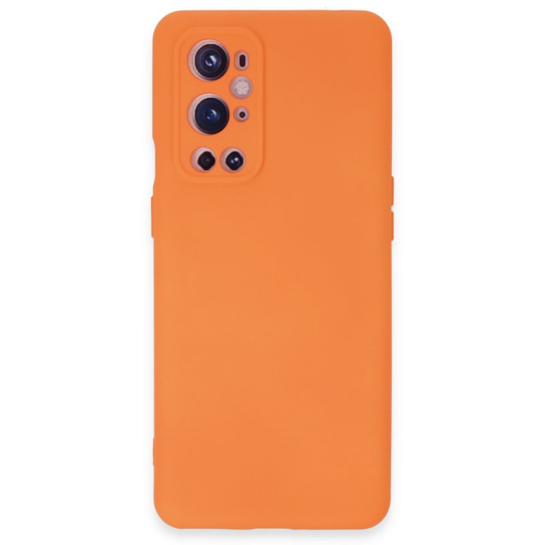  One Plus 9 Pro Kılıf Nano içi Kadife Silikon - Turuncu