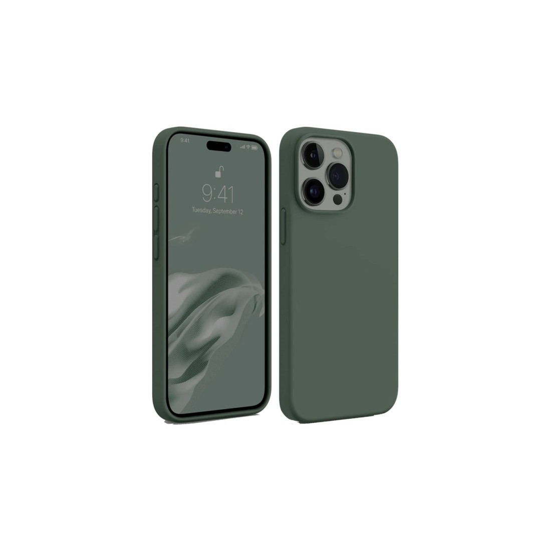 iPhone 15 Pro Max Kılıf First Silikon - Koyu Yeşil iPhone 15 Pro Max Kılıf First Silikon - Koyu Yeşil