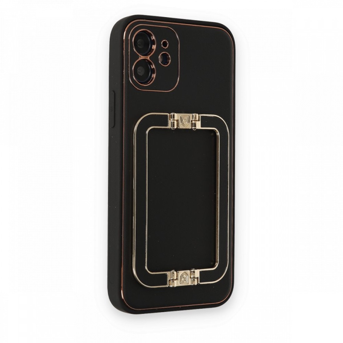 iPhone 12 Kılıf Coco Elit Kapak - Siyah