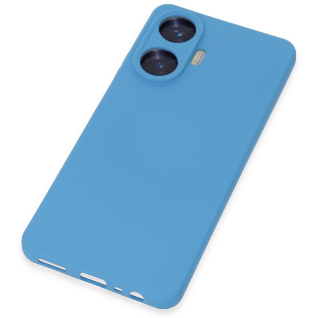Realme C55 Kılıf Nano içi Kadife Silikon - Mavi Realme C55 Kılıf Nano içi Kadife Silikon - Mavi
