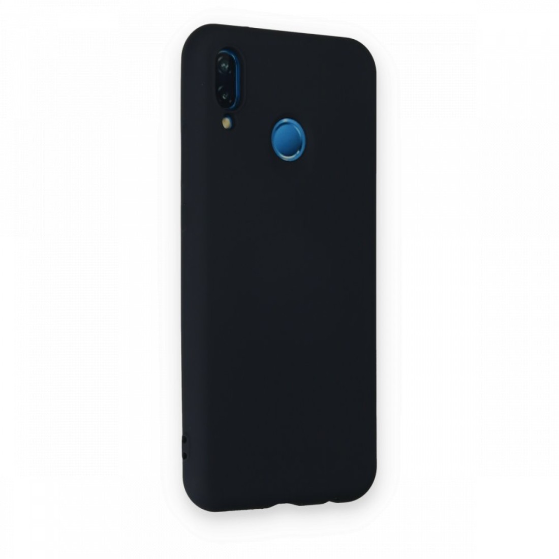  Huawei P20 Lite Kılıf Nano içi Kadife Silikon - Lacivert