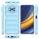 Xiaomi Pocophone X3 Kılıf Optimum Silikon - Sky Blue Xiaomi Pocophone X3 Kılıf Optimum Silikon - Sky Blue
