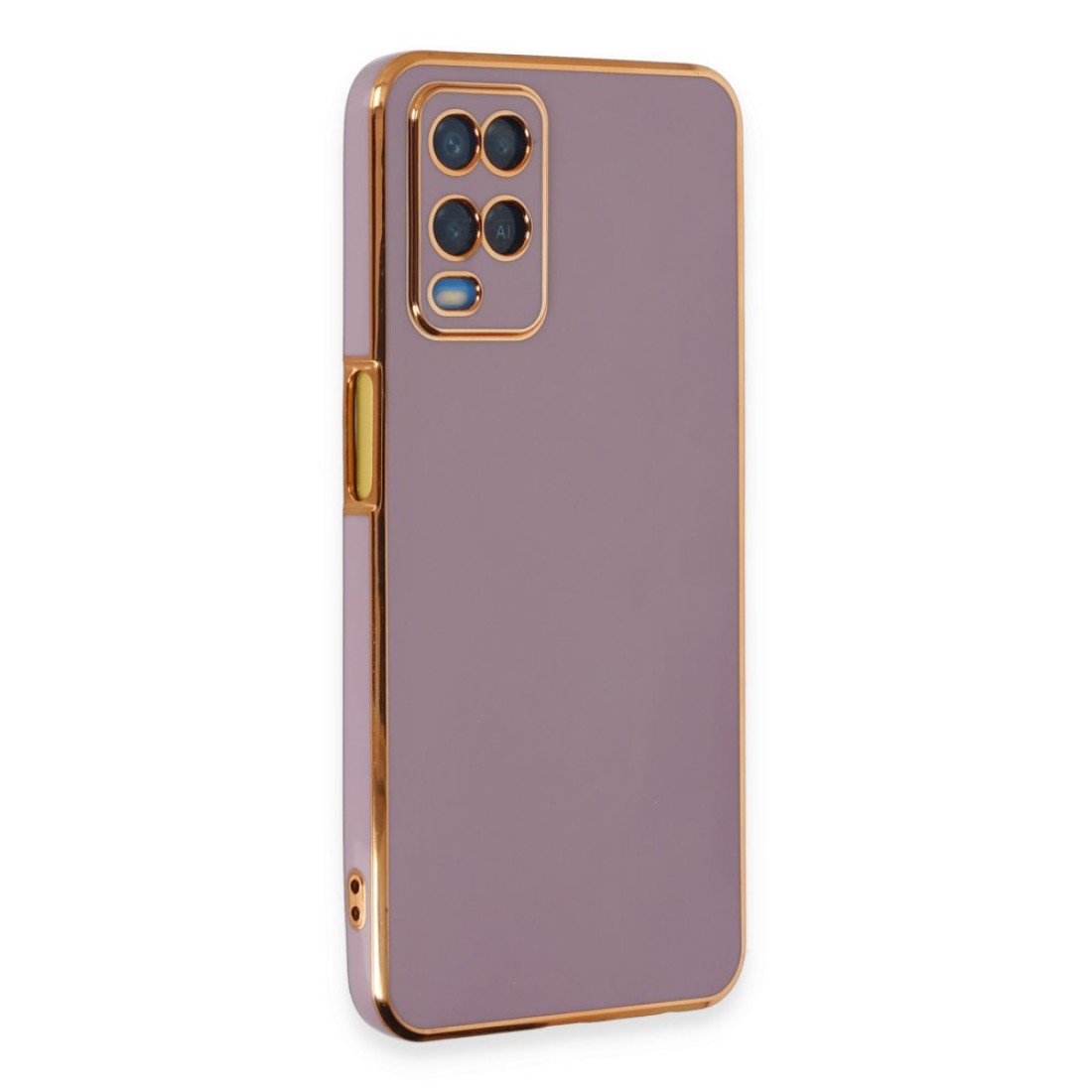  Oppo A54 4G Kılıf Volet Silikon - Mor