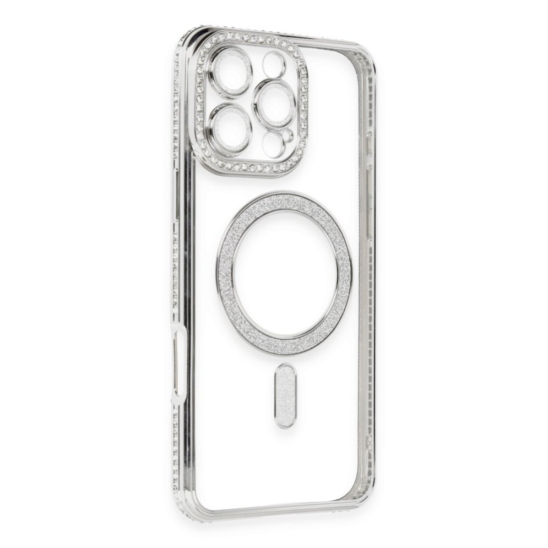 iPhone 16 Pro Kılıf Joke Simli Magneticsafe Kılıf - Gümüş iPhone 16 Pro Kılıf Joke Simli Magneticsafe Kılıf - Gümüş