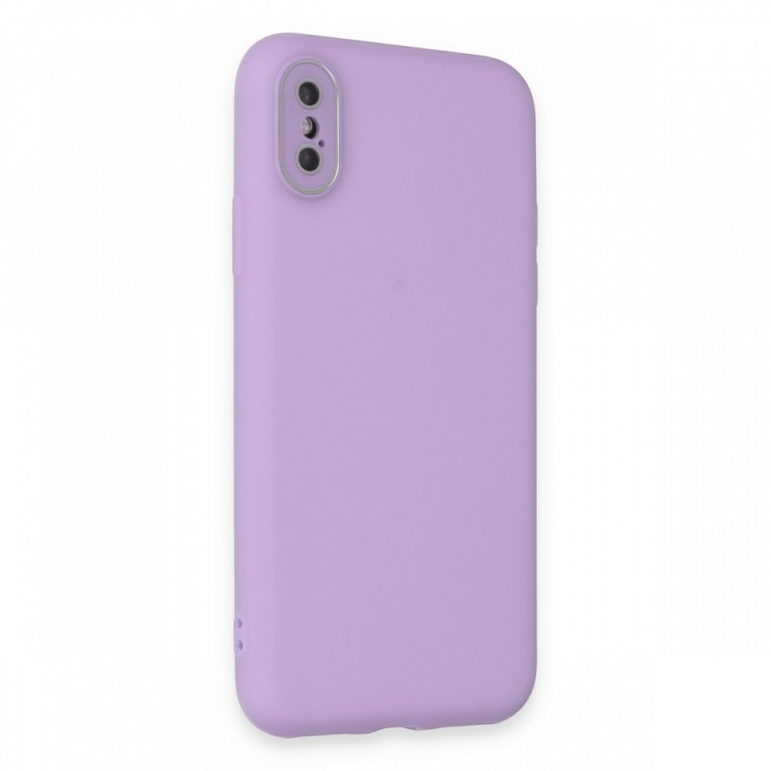 iPhone XS Kılıf Lansman Glass Kapak - Lila iPhone XS Kılıf Lansman Glass Kapak - Lila