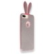  Samsung Galaxy Note 9 Kılıf Rabbit Simli Silikon - Pembe