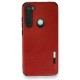  Xiaomi Redmi Note 8 Kılıf Loop Deri Silikon - Kırmızı