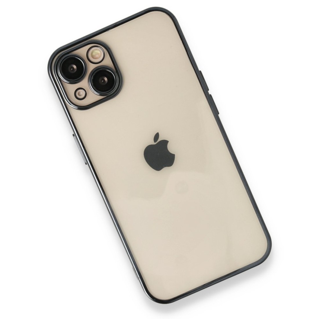  iPhone 14 Plus Kılıf Razer Lensli Silikon - Siyah