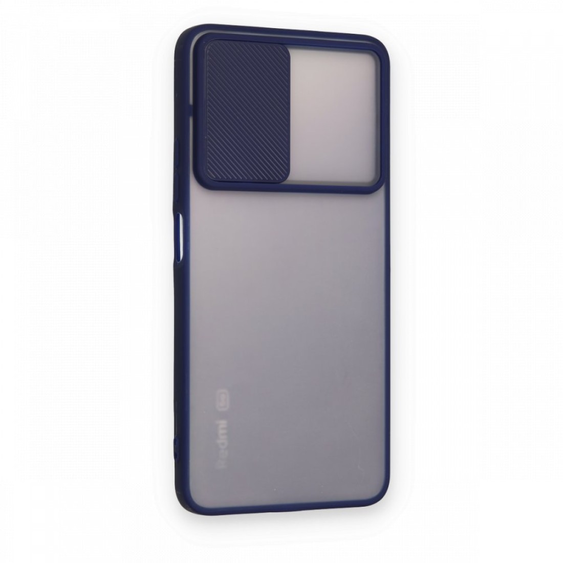 Xiaomi Redmi Note 11 Pro Plus 5G Kılıf Palm Buzlu Kamera Sürgülü Silikon - Lacivert