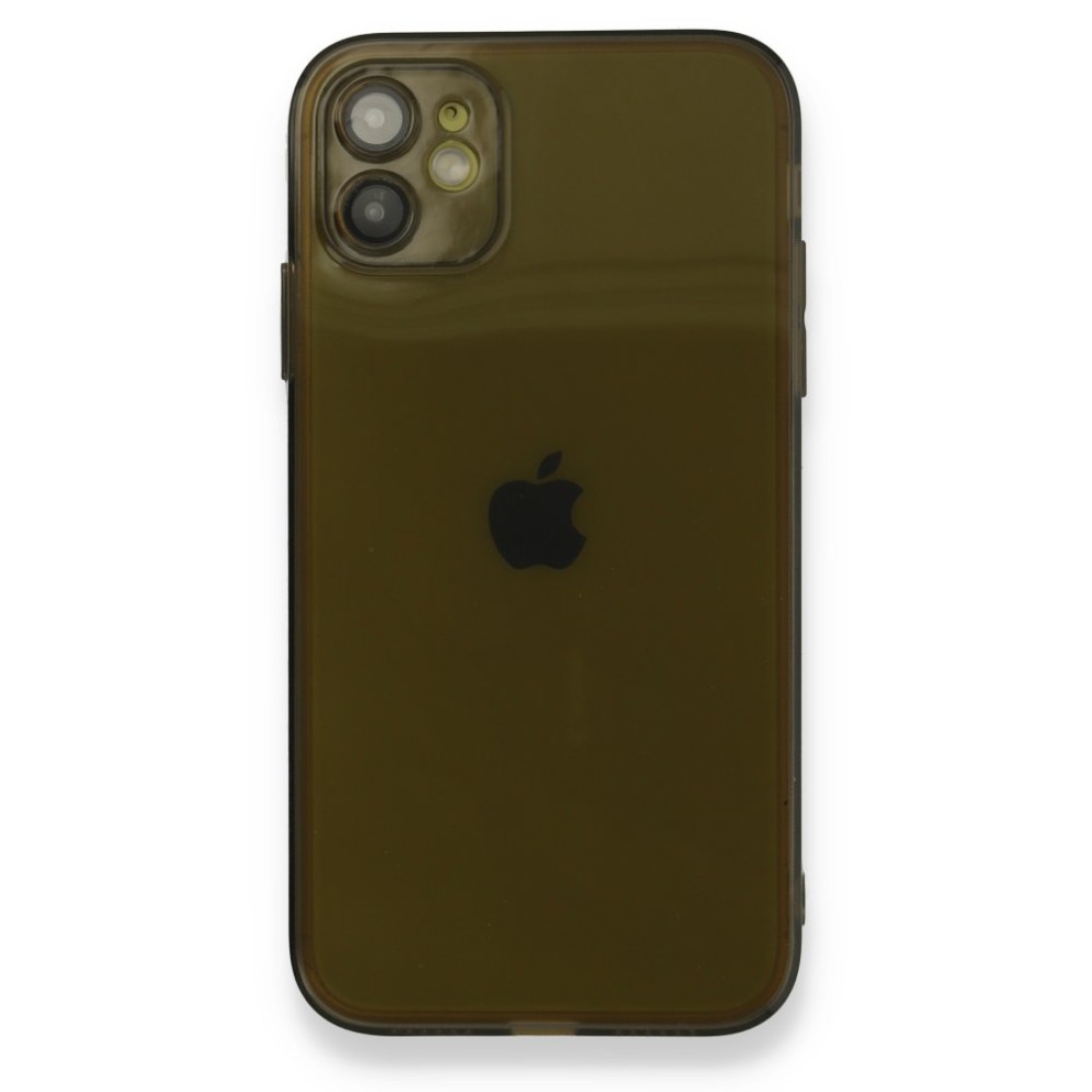  iPhone 12 Kılıf Fly Lens Silikon - Siyah