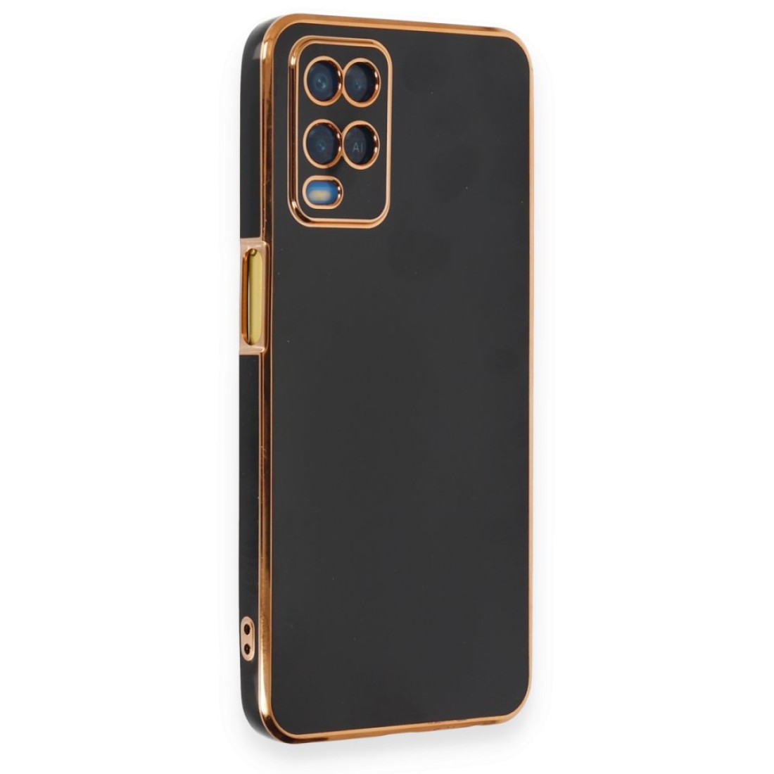  Oppo A54 4G Kılıf Volet Silikon - Siyah