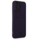 iPhone 15 Pro Max Kılıf Kelvin Kartvizitli Silikon - Derin Mor iPhone 15 Pro Max Kılıf Kelvin Kartvizitli Silikon - Derin Mor
